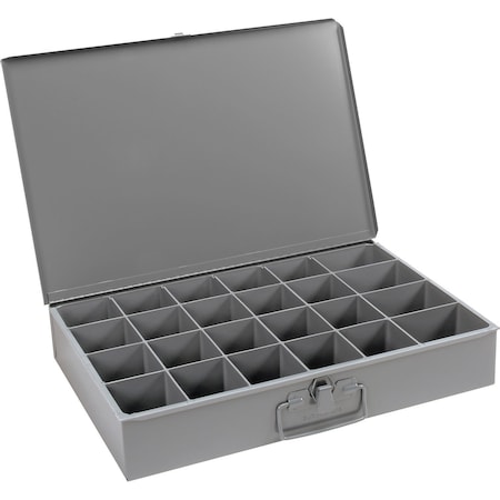 Durham Mfg Durham Steel Scoop Compartment Box, 24 Compartments, 18 x 12 x 3 102-95